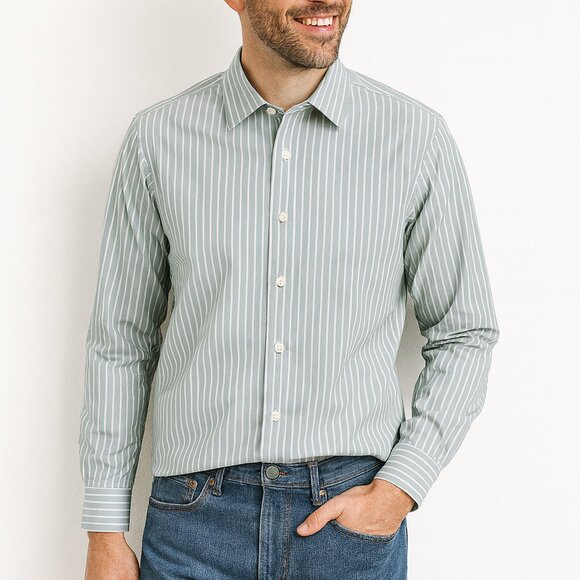 Banana Republic Other - Banana Republic Classic Fit 100% Cotton Striped Dress Shirt – Men’s Large 16-16.